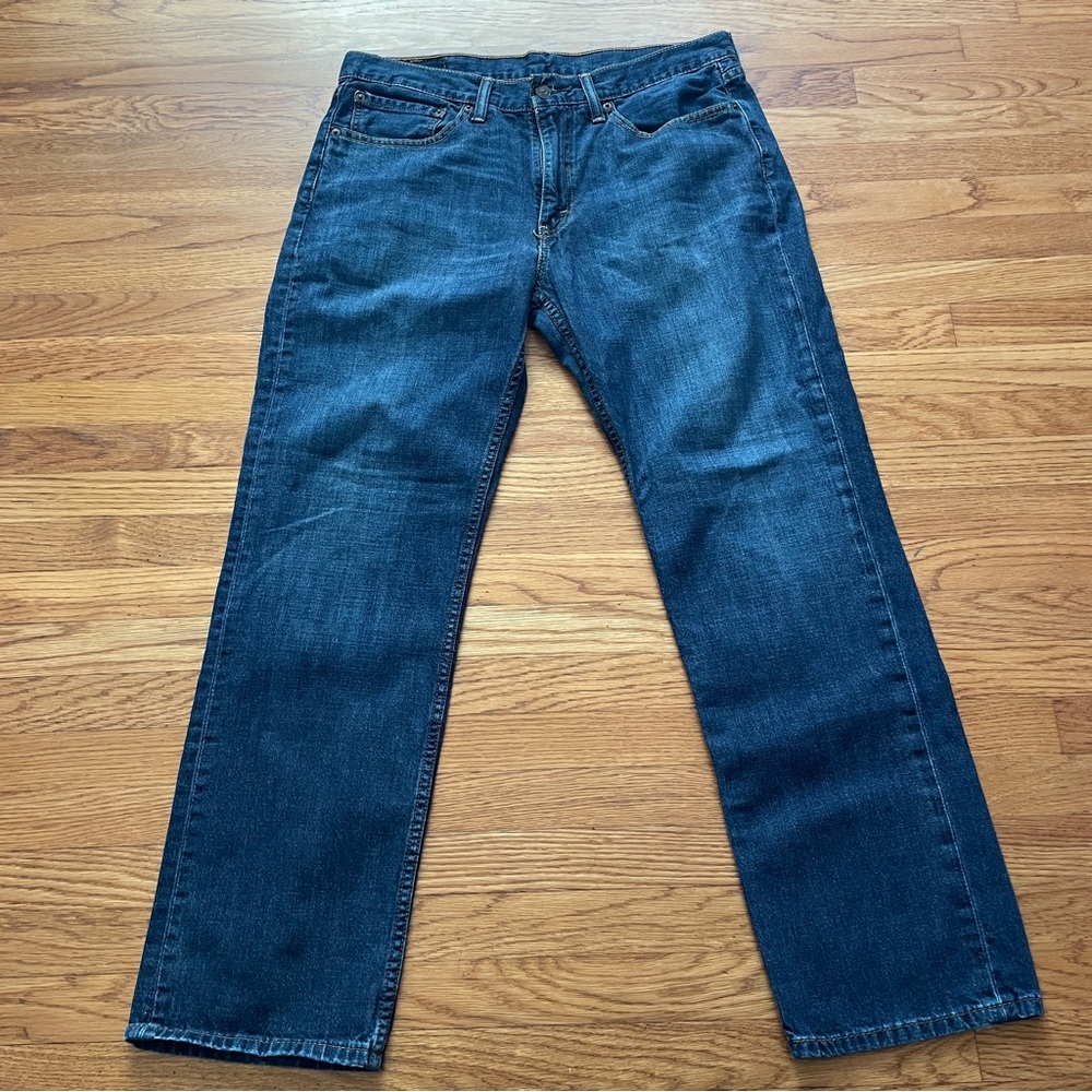 Levi’s 514 Men's Straight-Leg Dark Blue Jeans 34x30